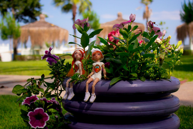 Мышулики в отпуске. Авторские куклы Лидии Снуль. BJTales