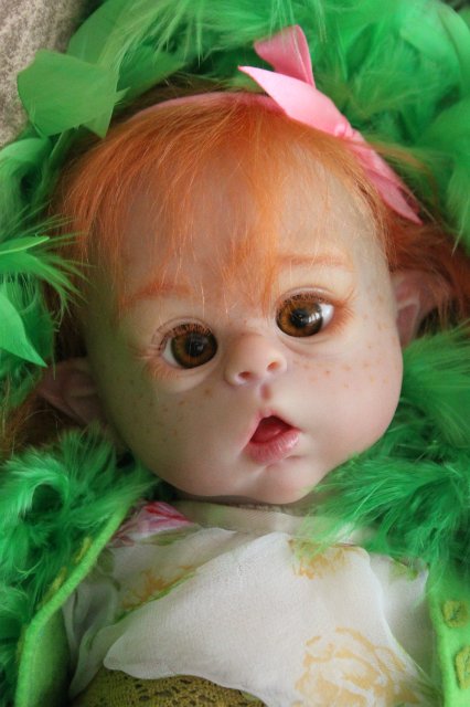 Чудо в перьях, кукла-реборн Элины Кудрявцевой