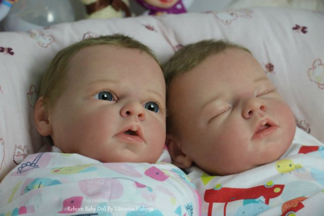 Близняшечки Ноа... Куколки реборн Виктории Вишни