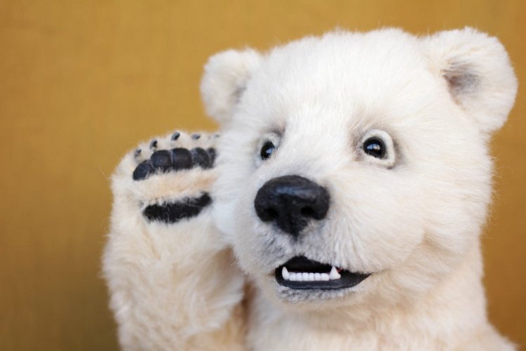 Нолан полярный медвежонок. Авторские игрушки ручной работы Татьяны Матляк (фото 5)