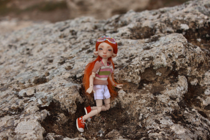 Как Фиби в отпуск съездила. Авторская бжд-мышка Лидии Снуль