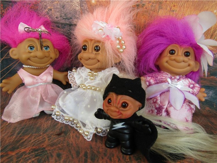 Да здравствуют подарки — Игрушки Тролли (Trolls): винтажные Dam и Russ