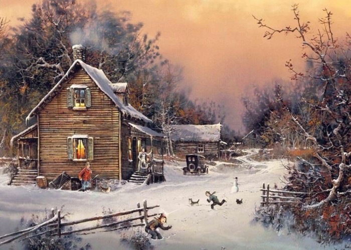 С Наступающим 2017 Новым Годом! ЗИМНЯЯ СКАЗКА. ХУДОЖНИК TED BLAYLOCK