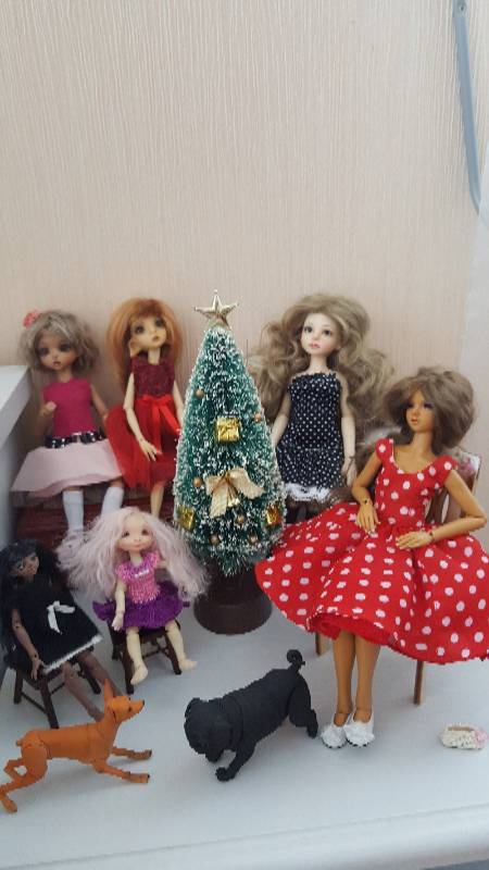 С Новым годом, друзья — Новый год и Рождество: праздничные фото кукол (фото 4)