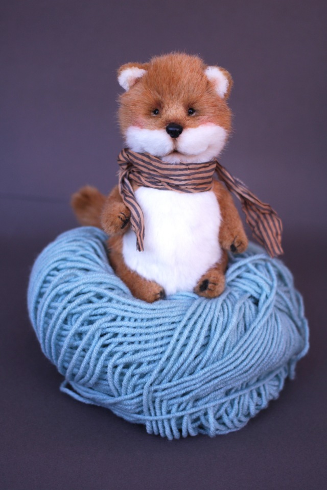 Три толстячка. Медвежата и котенок - игрушки ручной работы