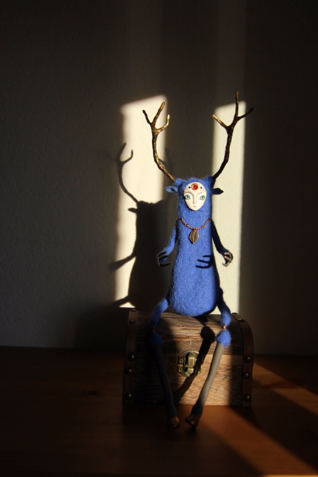 Сказочная кукла ручной работы. Златорожек Akeno - ясное утро