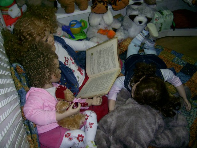 Сказка, рассказанная на ночь - или сестрички Оранж и Добывайки. Моя кукольная коллекция (фото 9)