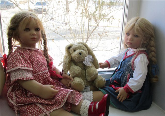 Две малышки Anna I и Ullwa решили поиграть (Annette Himstedt) (фото 5)