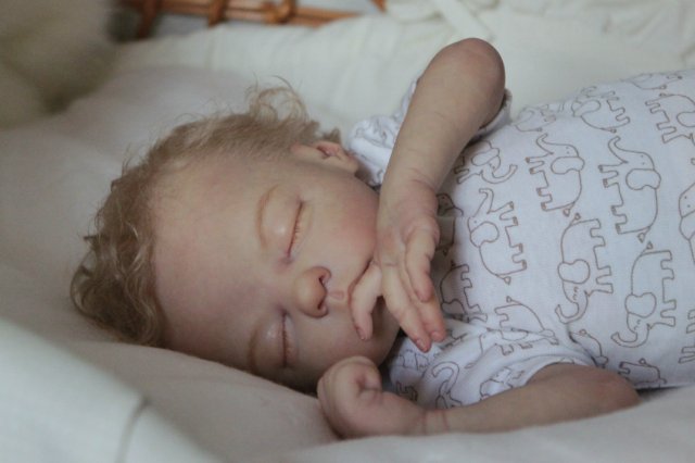 Мальчик одуванчик... Куколка реборн Вишни Виктории (фото 8)