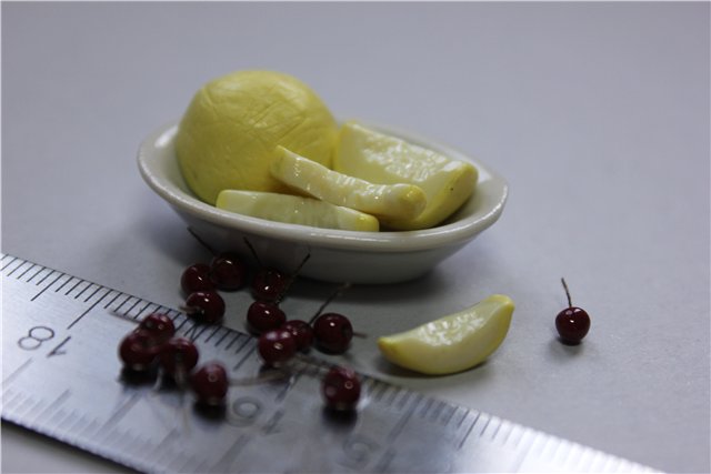 Продукты из Фимо, кукольная миниатюра в формате 1:12