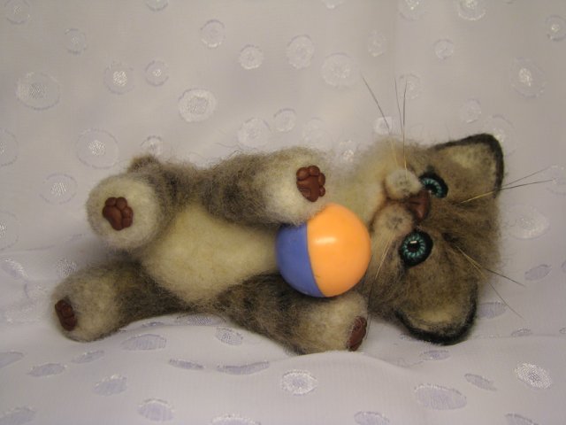 Сибирячок. Авторская игрушка валянием из шерсти Ольги Чернухо