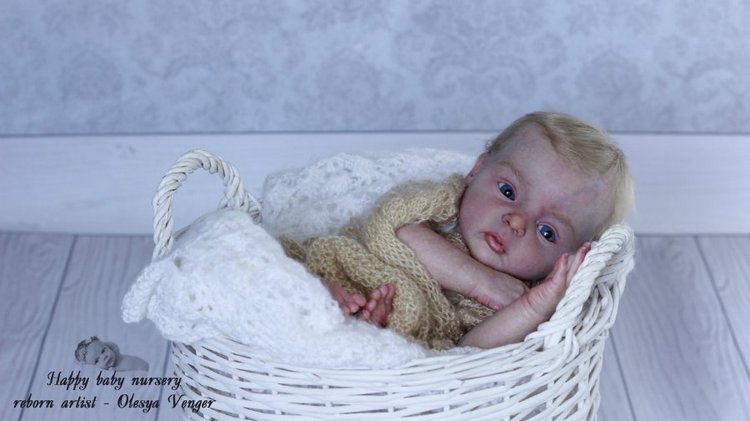 Моя милая златовласка Ева. Кукла реборн Олеси Венгер