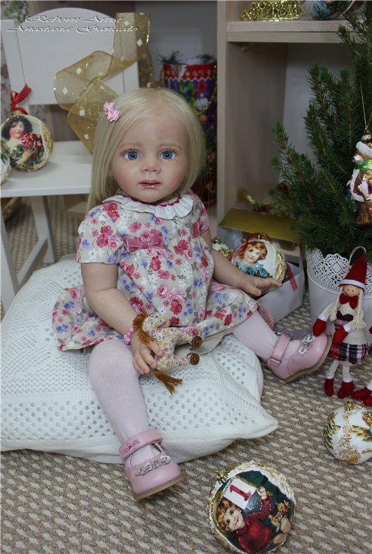 Фридолиночка-в преддверии нового года. Кукла реборн Анастасии Гангало