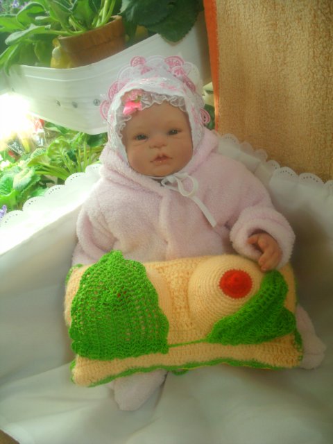 Моя малышка Снежинка дома! Реалистичная кукла реборн (фото 9)