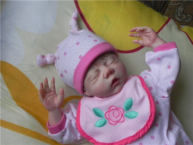 Дюймовочка Анютка. Кукла реборн от Светланы Преображенской (фото 3)