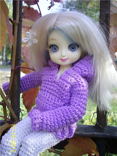 Сиреневый туман... Обновки для куклы БЖД (фото 7)