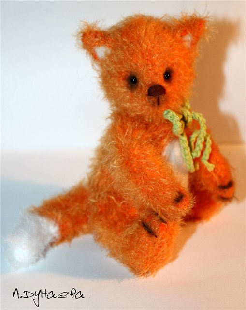 Маленький лис. Игрушка вязанная крючком (фото 8)