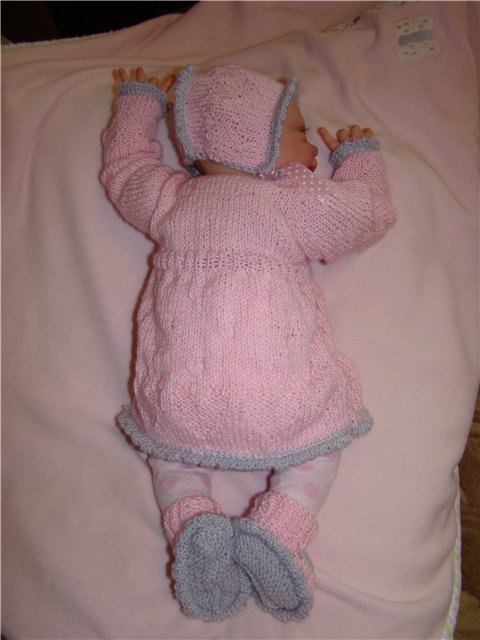 Сердечки для моей зайки.Вязанная одежда для кукол | Бэйбики Сердечки для моей зайки.Вязанная одежда для кукол (фото 8)