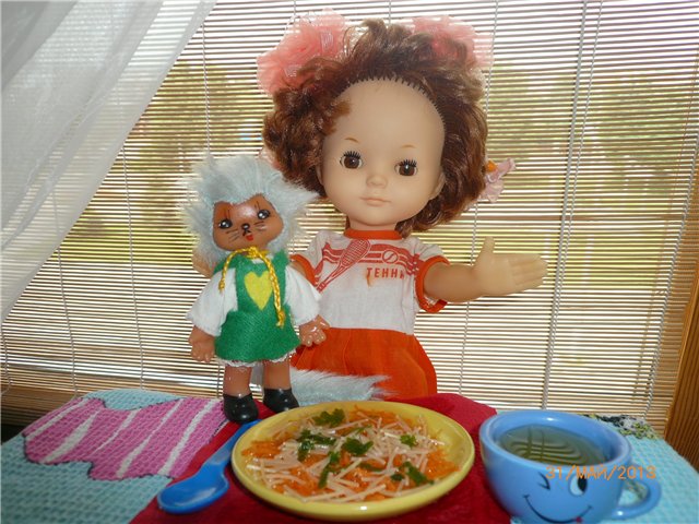 Шапочка для Настеньки — Одежда и обувь для кукол своими руками: фото