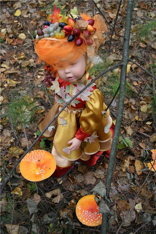 "Осени краски"... Платье для куклы