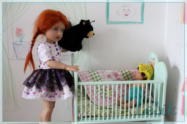 Кроватка для малышки, в масштабе 1:6 | Бэйбики Кроватка для малышки, в масштабе 1:6 (фото 3)