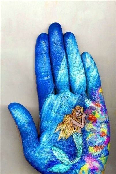 Рисунки на ладони. Авторские работы Светланы Колосовой