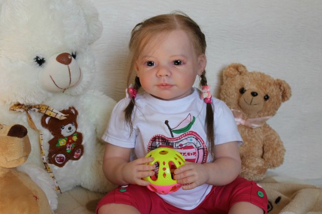 Моя милая Мариночка! Малышка реборн из молда Camille