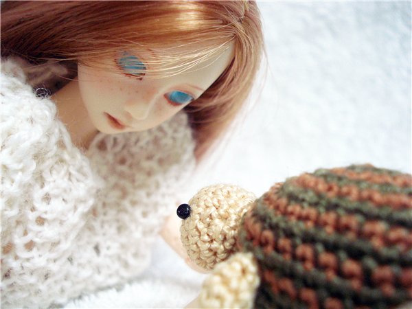 Лея.Моя любимая девочка и ее черепашка. Шарнирные куклы Obitsu (фото 10)