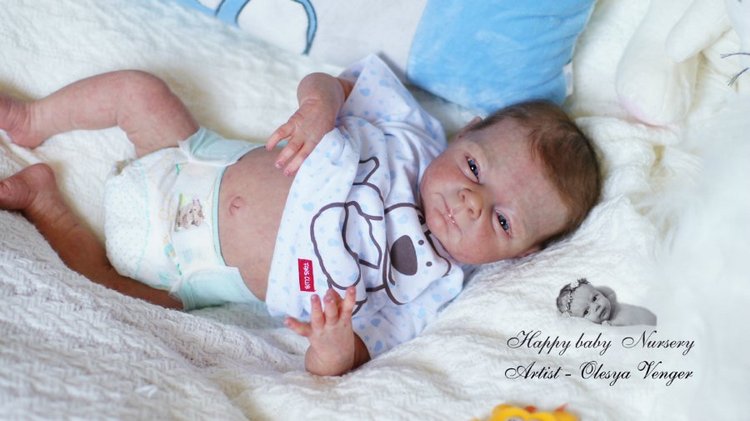 Андрейка-Веселейка. Кукла реборн Олеси Венгер (фото 4)