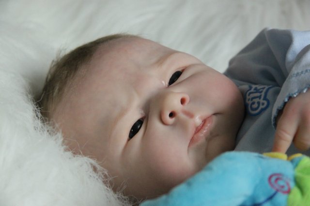 Ноэльчик... очень серьезный малыш... Куколка реборн Вишни Виктории