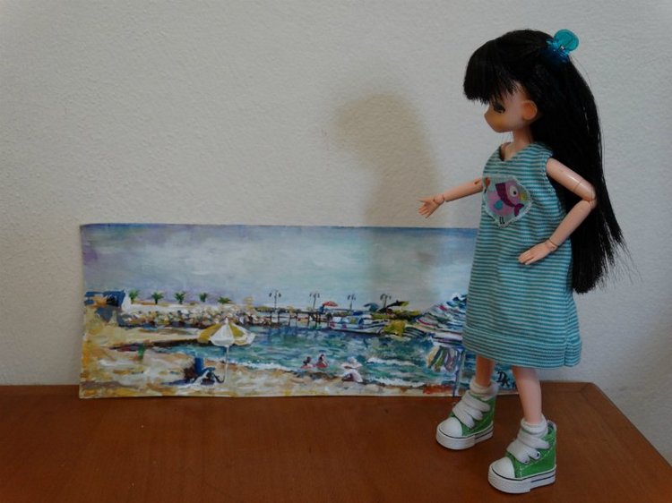 Девочки мамачап на Средиземном море