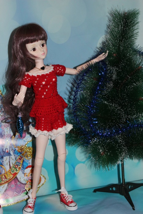 Кукла Лаура("Звезда подиума" 60 см) встречает Новый Год 2017 :) (фото 2)