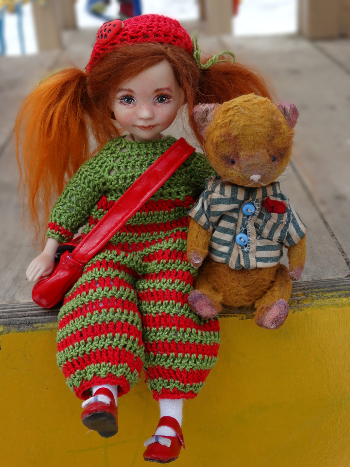 Обновлённые малышки. ООАК фарфоровых куколок Дианы Эффнер (фото 9)