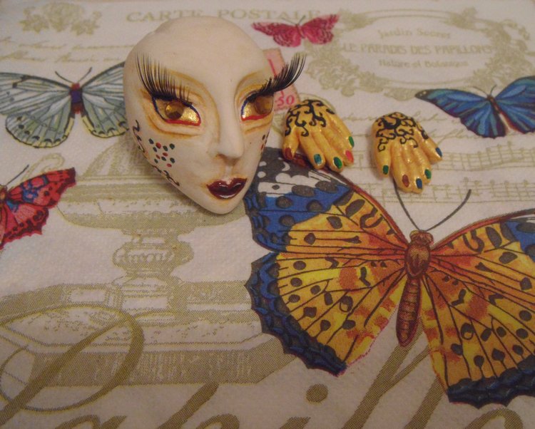 Кукольный эксперимент 4: кукла в смешанной технике