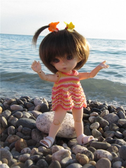 Майка на море. PukiFee Ante BJD