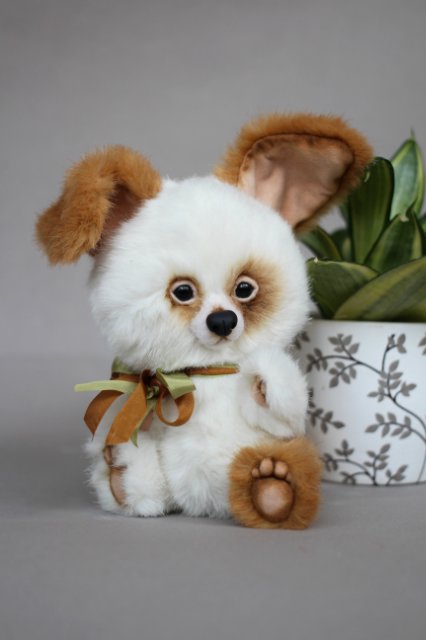 Щенок Юзик. Авторская игрушка Татьяны Матляк (фото 3)