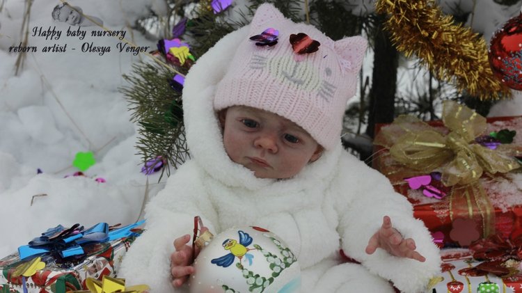 Моё предновогоднее чудо, моя Карлотта. Кукла реборн Олеси Венгер