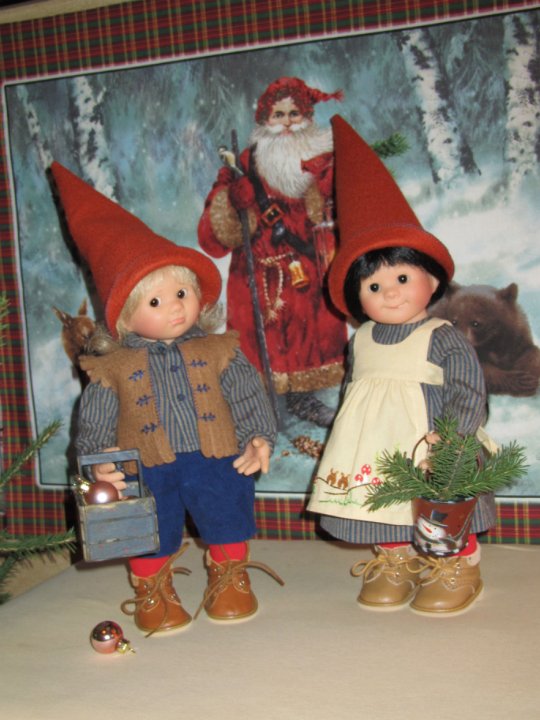 Новый год в семейке вихтелей. Куклы от Rosemarie Muller | Бэйбики Новый год в семейке вихтелей. Куклы от Rosemarie Muller (фото 3)