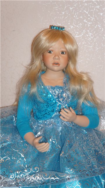 Фарфоровая кукла БИРГИТ - Лазурная Мечта от Кристин Оранж (фото 6)