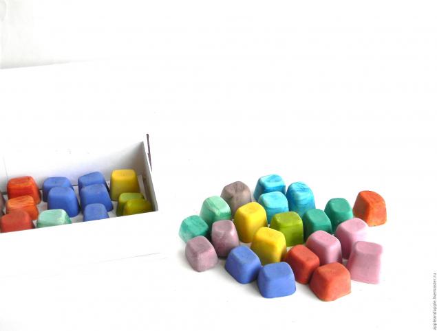 Мастер-класс - мелки из гипса своими руками