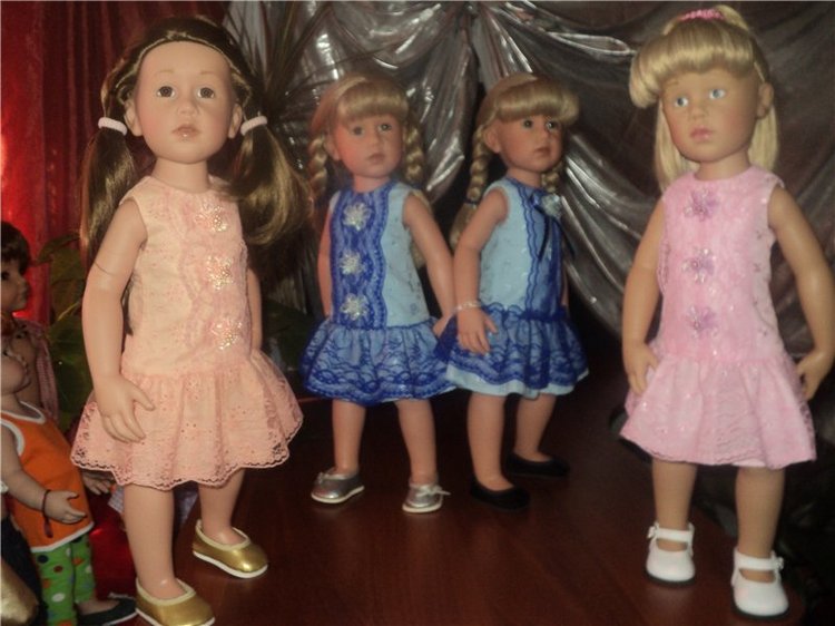 Девчушки любят наряжаться! Наряды для кукол Готц и не только