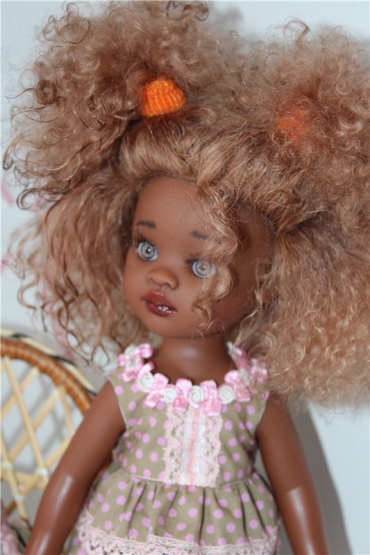 Еще одна переделочка. ООАК куклы Паоло Рейна. Мулатка (фото 3)