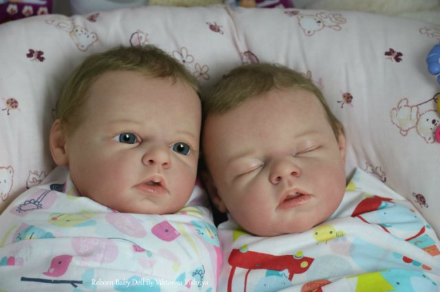 Близняшечки Ноа... Куколки реборн Виктории Вишни