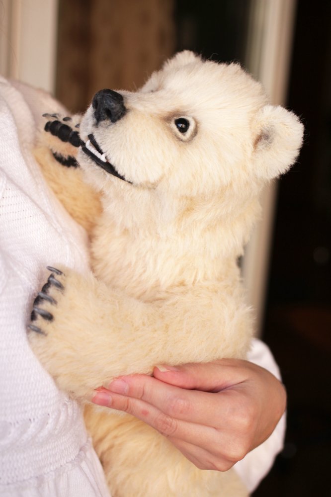 Нолан полярный медвежонок. Авторские игрушки ручной работы Татьяны Матляк