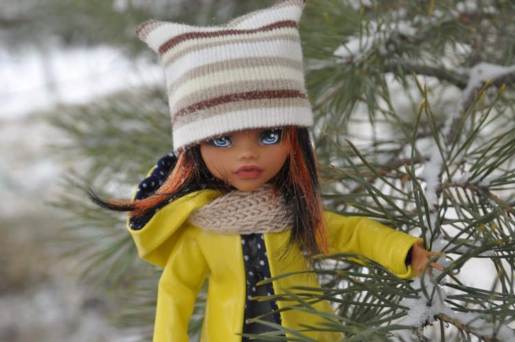 Первый снег — ООАК Monster High и Ever After High: репейнт