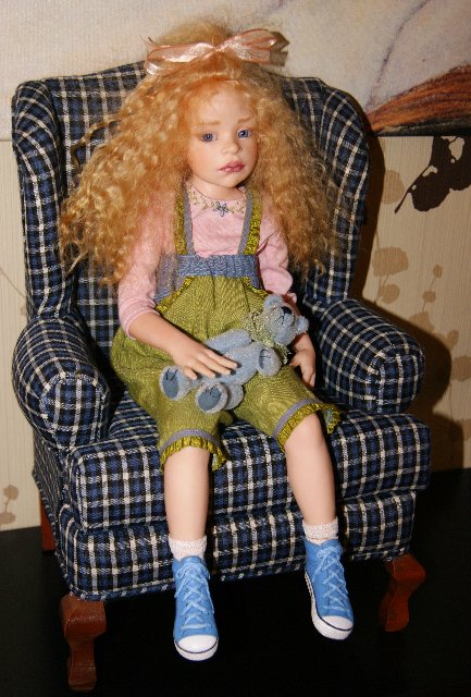 Dale Zentner - OOAK характерная куколка на диванчике (фото 7)