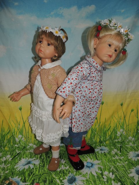 Две любимые сестрёнки. Куклы Гюнцель