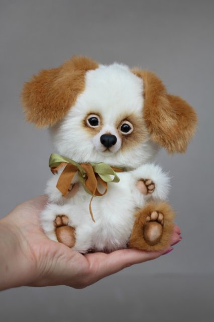 Щенок Юзик. Авторская игрушка Татьяны Матляк (фото 7)