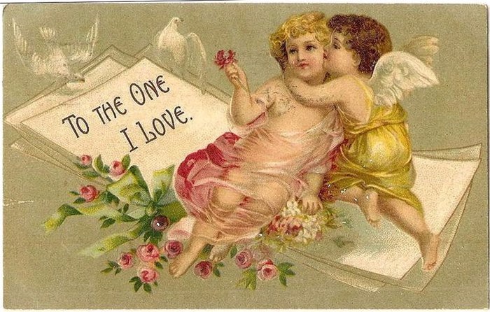 Старинные открытки с Денем Святого Валентина | Бэйбики Старинные открытки с Денем Святого Валентина