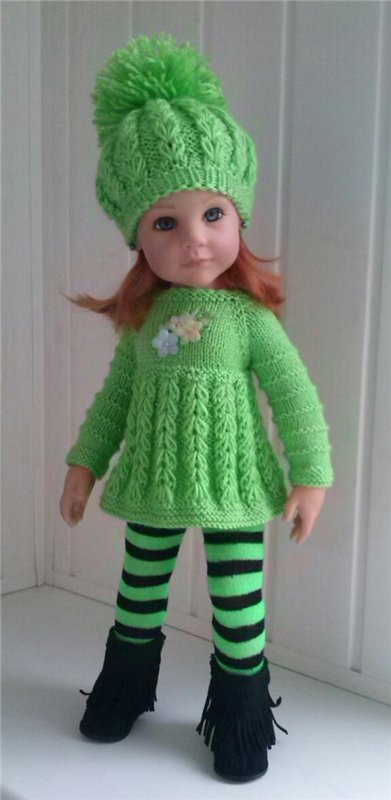 Теплые платьица для девочек Готц (фото 9)